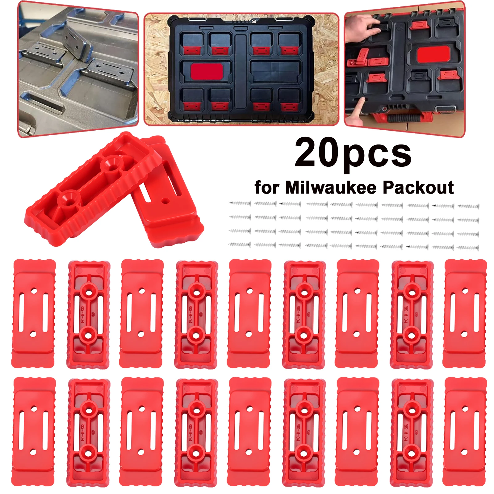 Tools In Electrical Workshop - 밀워키 팩아웃 시스템용 20개 마운팅 피트