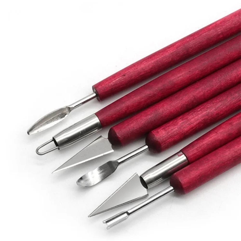 6PCS 조각 도구 도자기 나무 손잡이 세트 왁스 조각 - Workshop Tools For Carpentry 리뷰 및 가격