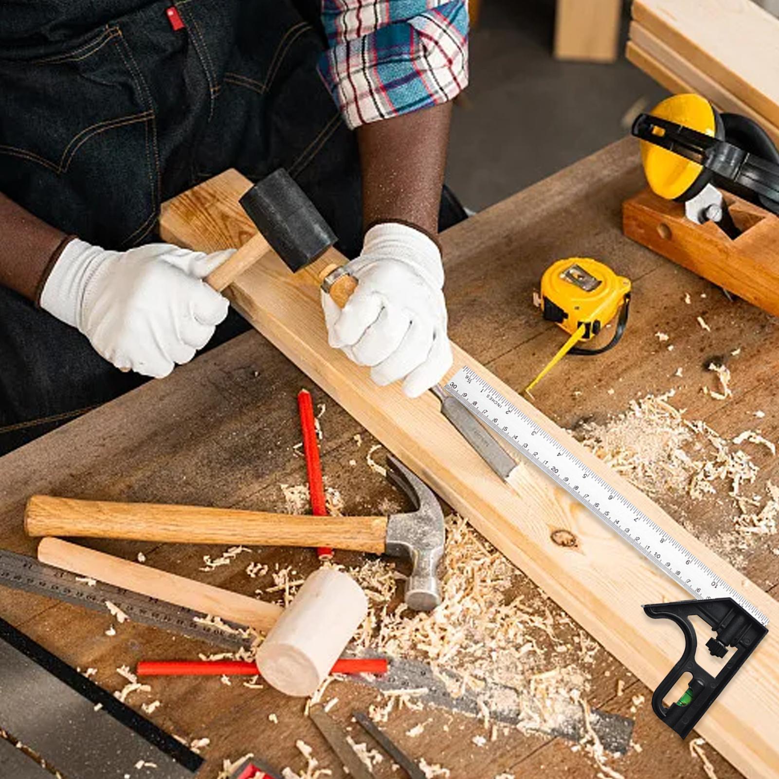 스테인리스 스틸 앵글 콤비네이션 사각자 모바일 수평 이 - Workshop Tools For Carpentry 리뷰 및 가격